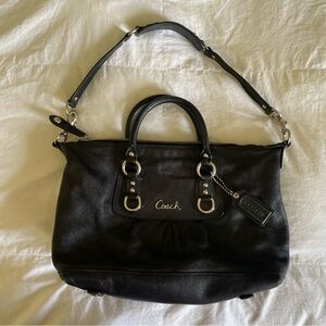 Coach Black Leather Women's Bag